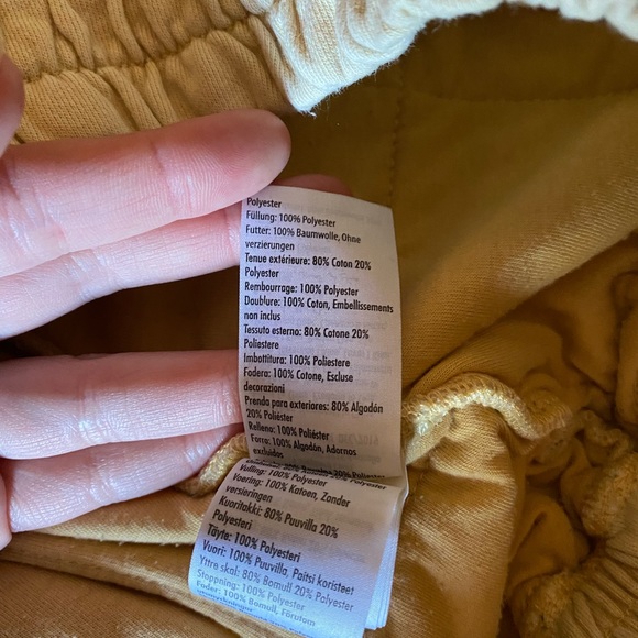 Yellow Quilted Quarter Zip Fleece - Picture 6 of 6